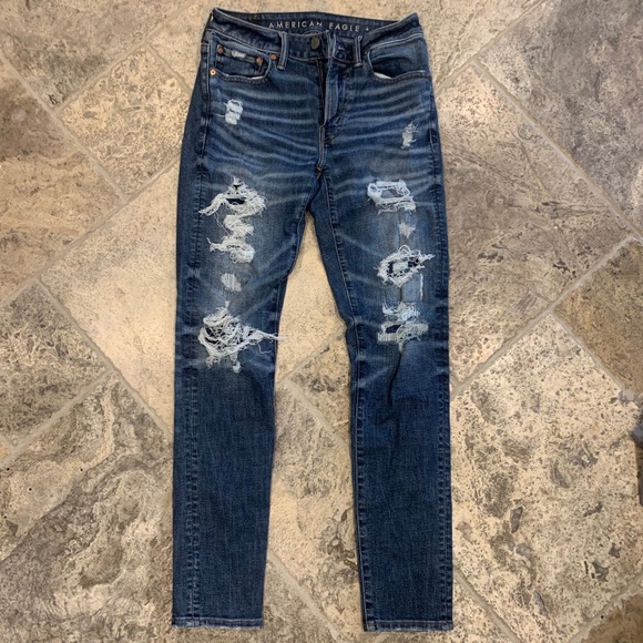 American Eagle Distressed Jeans 29 X 32 - Picture 1 of 2